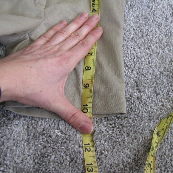 NWT Dennis uniform Irvington khaki shorts Girls 4 slim - Picture 11 of 12